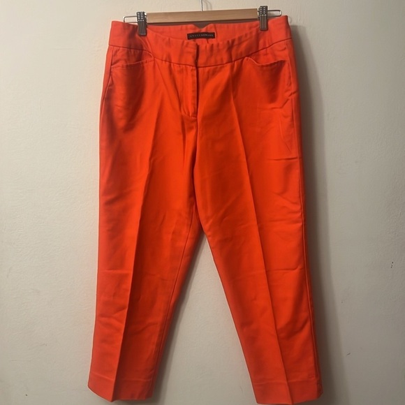 Grace Elements Orange Cropped Pants Sleek Design 314 - Picture 1 of 12